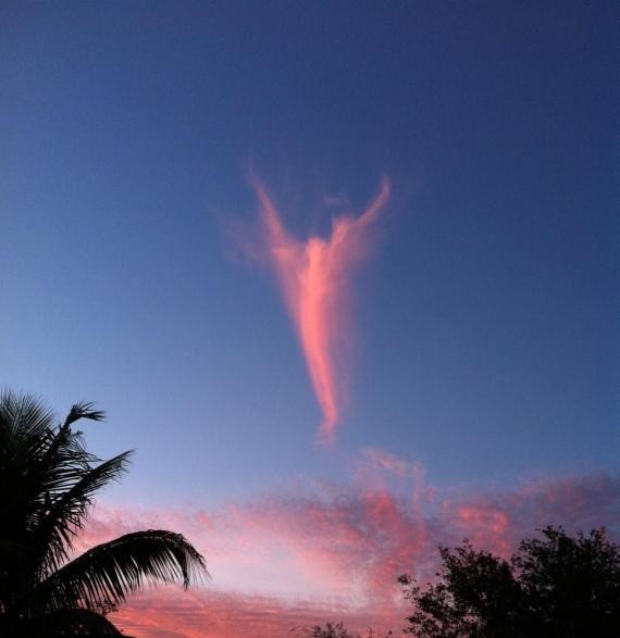 « Il y aura des signes (d'espérance) dans le ciel » - Luc 21, 25 (Photos) Nuage-ange-dans-le-ciel